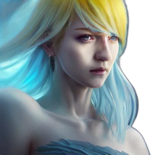 face, fantasy art, photorealistic, concept art transparent PNG cut-out