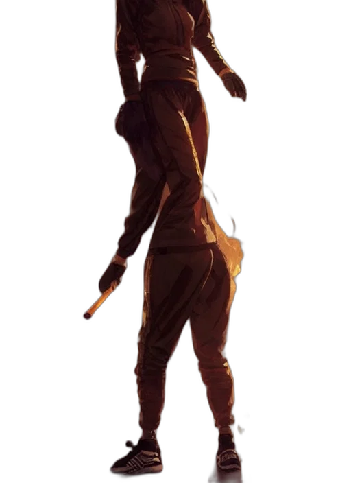 staff, jacket, weapon, mask transparent PNG cut-out