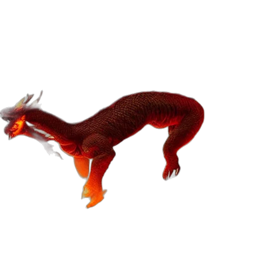 dragon, animal, creature, staff transparent PNG cut-out