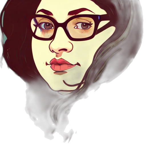 face, mask, cartoon, photorealistic transparent PNG cut-out