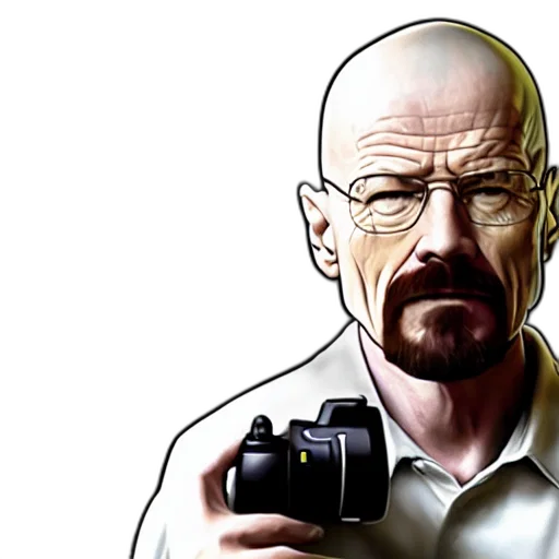 weapon, face, photorealistic, comic book art transparent PNG cut-out
