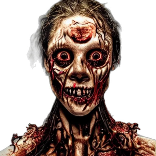 face, mask, staff, creature transparent PNG cut-out