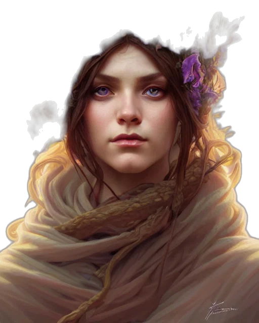 face, crown, flower, dragon transparent PNG cut-out