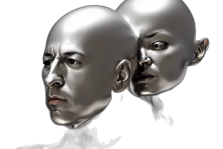 mask, face, robot, crown transparent PNG cut-out