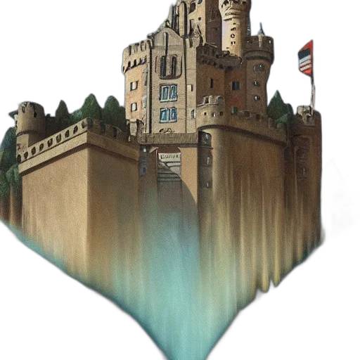 crown, dragon, sword, staff transparent PNG cut-out