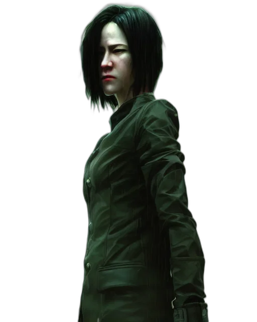 jacket, staff, face, dress transparent PNG cut-out