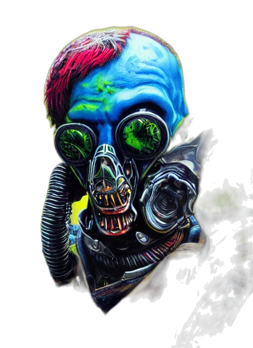 mask, face, robot, creature transparent PNG cut-out