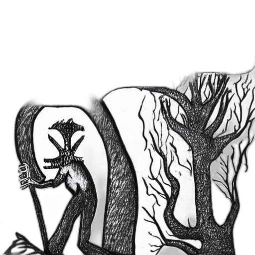 tree, dragon, creature, mask transparent PNG cut-out