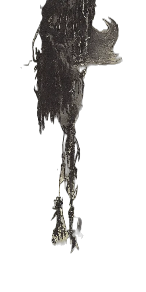 staff, hair, creature, sword transparent PNG cut-out