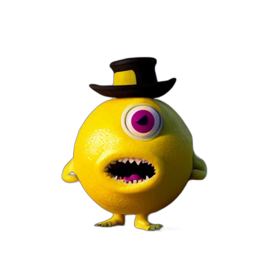 hat, creature, staff, robot transparent PNG cut-out
