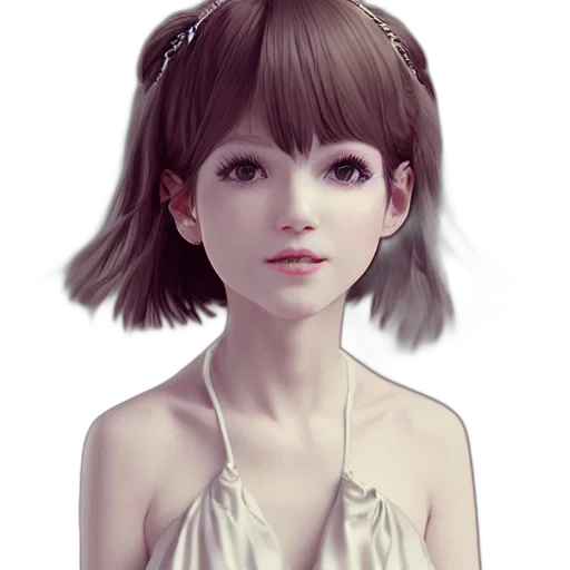 dress, face, jewelry, robot transparent PNG cut-out