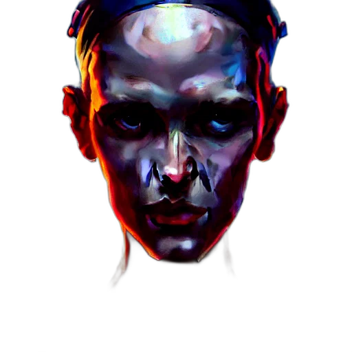 face, mask, robot, creature transparent PNG cut-out