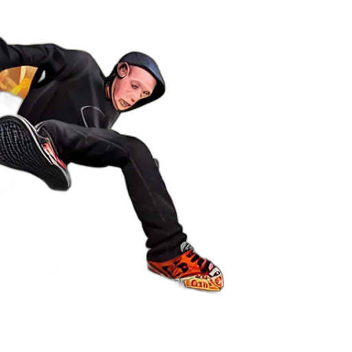 jacket, shoes, creature, 3d render transparent PNG cut-out