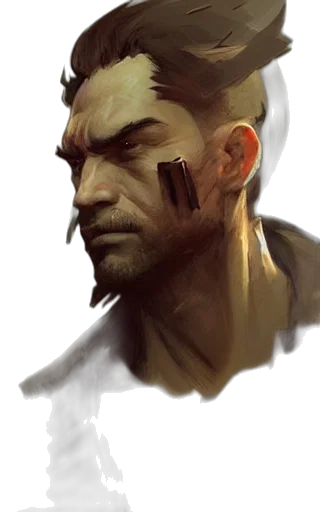 face, mask, staff, concept art transparent PNG cut-out