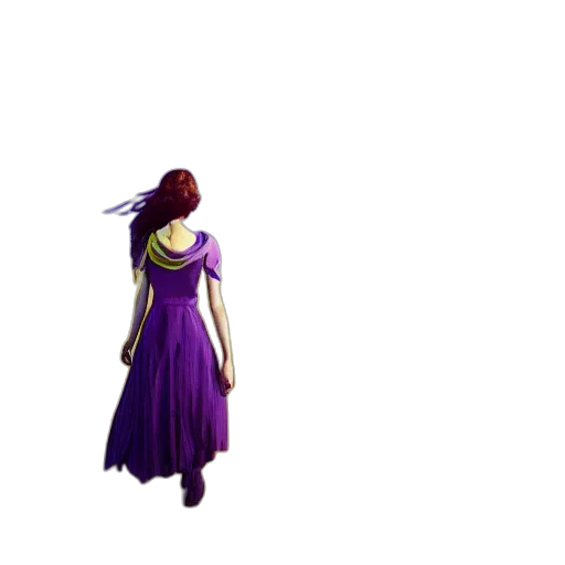 dress, staff, jewelry, crown transparent PNG cut-out