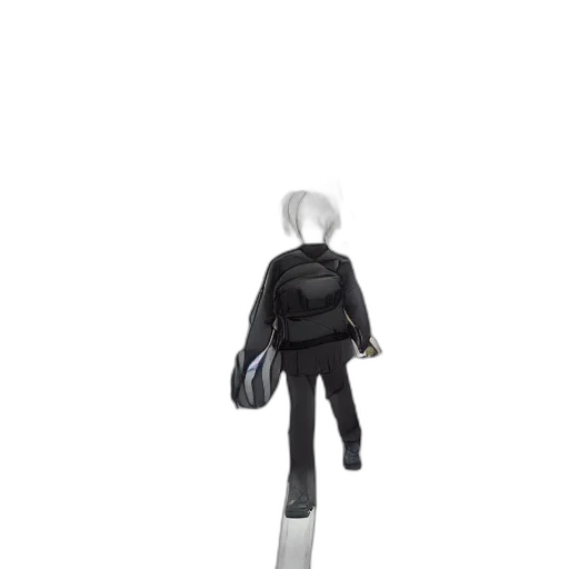 jacket, staff, umbrella, robot transparent PNG cut-out