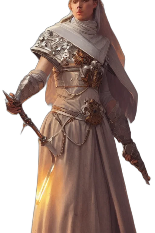 sword, staff, weapon, dress transparent PNG cut-out