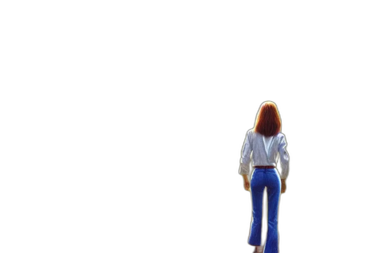 jacket, robot, hair, staff transparent PNG cut-out