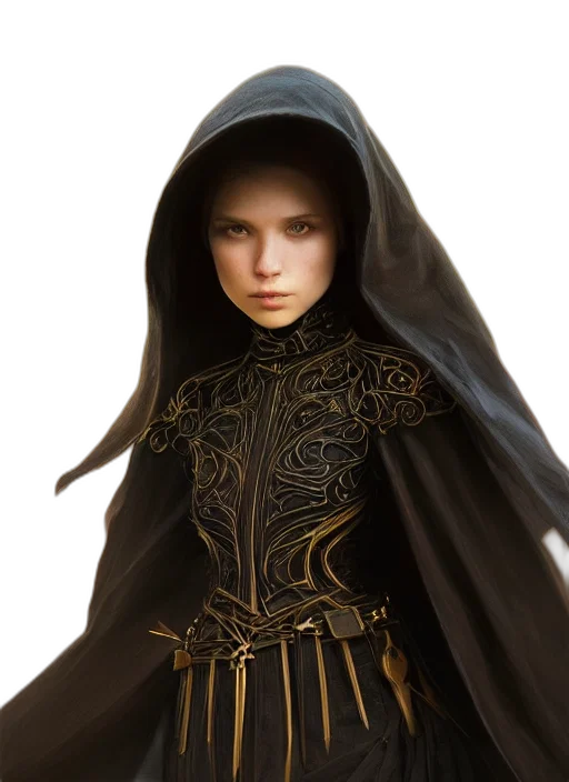jacket, dress, face, staff transparent PNG cut-out
