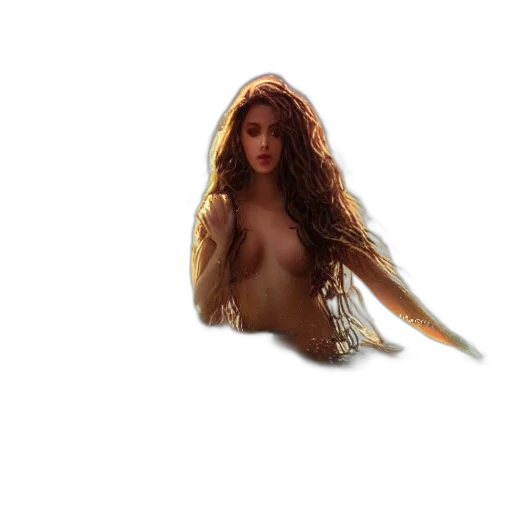 hair, dress, creature, jewelry transparent PNG cut-out