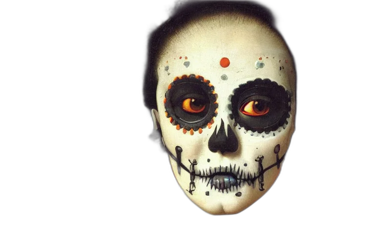 mask, face, jewelry, photorealistic transparent PNG cut-out