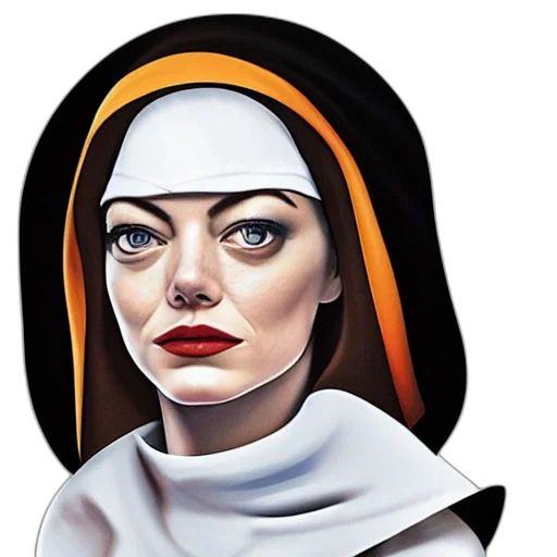 face, comic book art, photorealistic, concept art transparent PNG cut-out