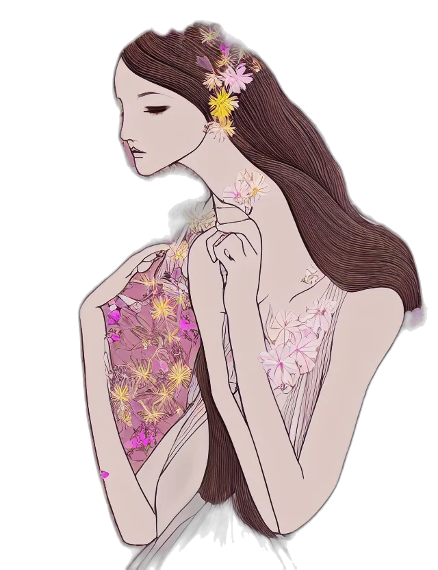 dress, jewelry, crown, fantasy art transparent PNG cut-out