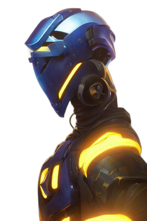 robot, mask, face, weapon transparent PNG cut-out