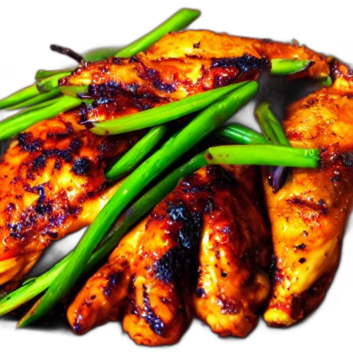 food, photorealistic, 3d render, fire transparent PNG cut-out