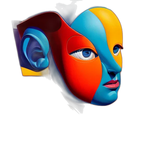 mask, face, robot, crown transparent PNG cut-out