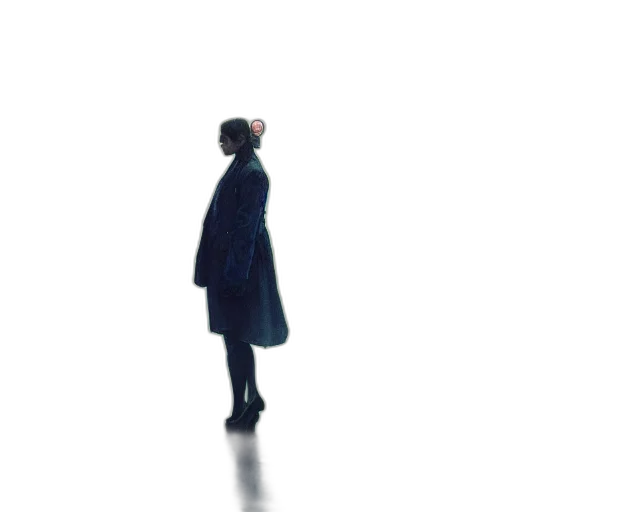 jacket, dress, staff, umbrella transparent PNG cut-out