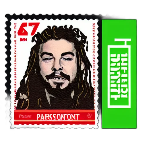 photorealistic, portrait, post, malone transparent PNG cut-out