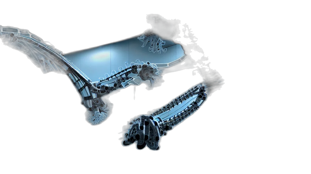 robot, car, weapon, crown transparent PNG cut-out