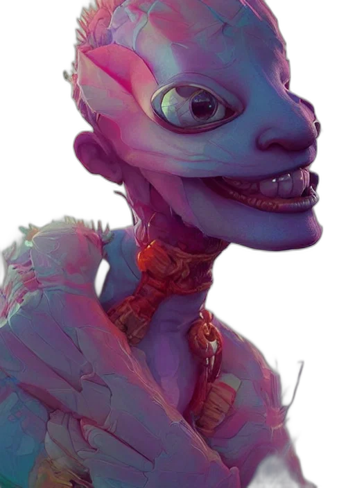 creature, mask, face, dragon transparent PNG cut-out