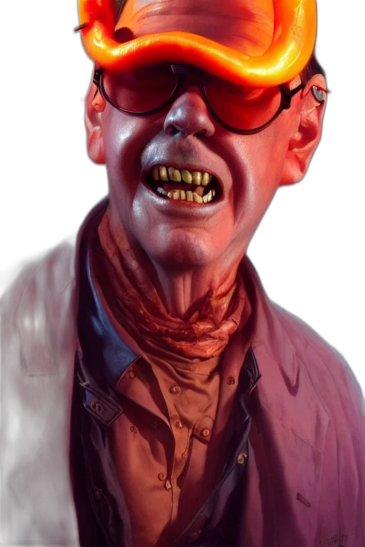 face, comic book art, concept art, cyberpunk transparent PNG cut-out