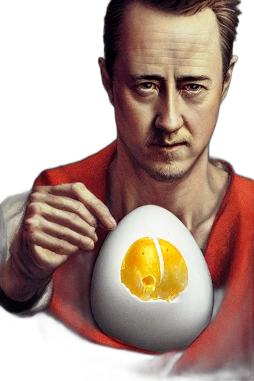 food, photorealistic, comic book art, boiled transparent PNG cut-out
