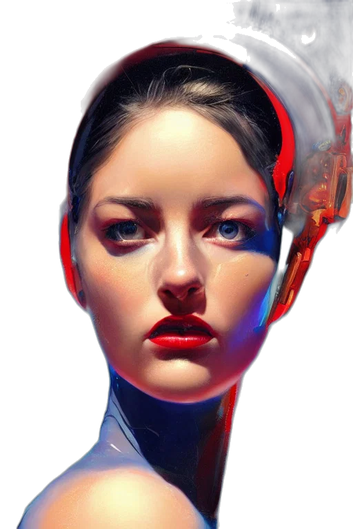 face, mask, robot, crown transparent PNG cut-out