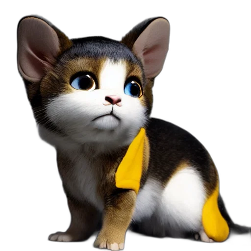 staff, animal, creature, 3d render transparent PNG cut-out