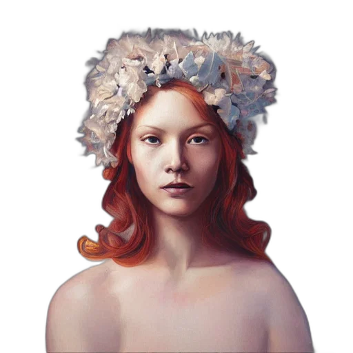 crown, face, mask, hair transparent PNG cut-out