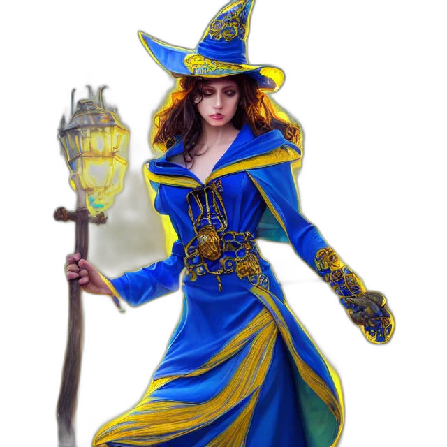 staff, dress, fantasy art, concept art transparent PNG cut-out