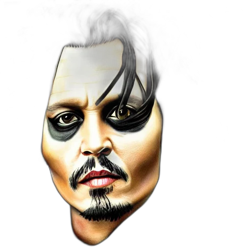 mask, face, photorealistic, cartoon transparent PNG cut-out
