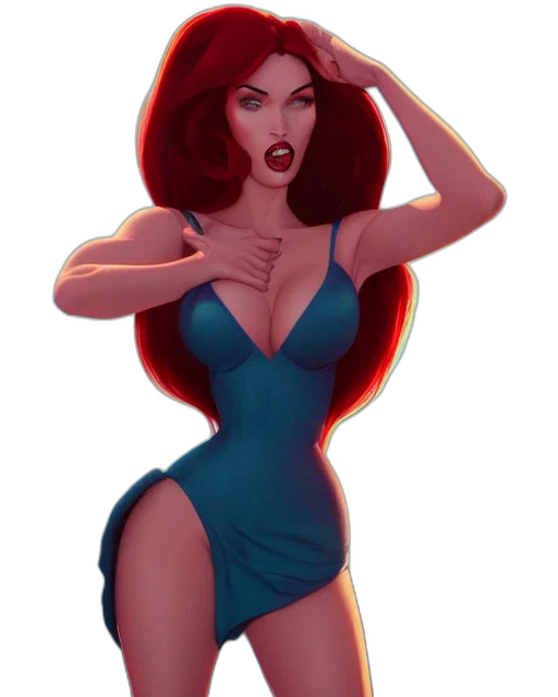dress, comic book art, cartoon, concept art transparent PNG cut-out