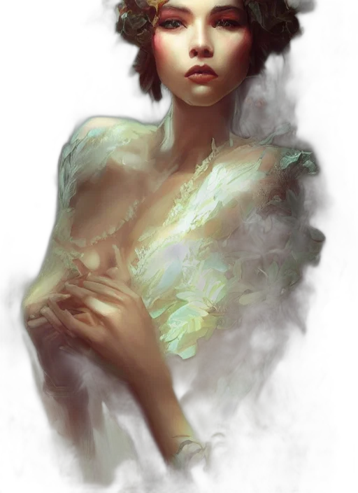 dress, face, creature, jewelry transparent PNG cut-out