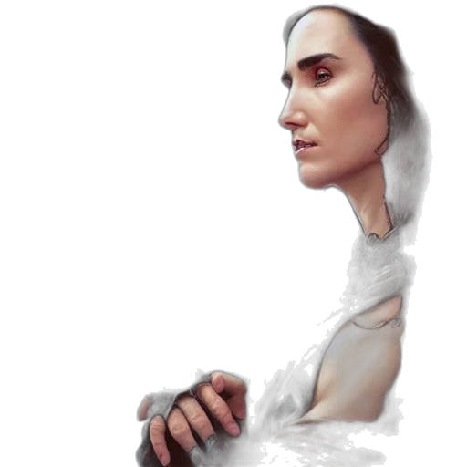 face, robot, dress, creature transparent PNG cut-out
