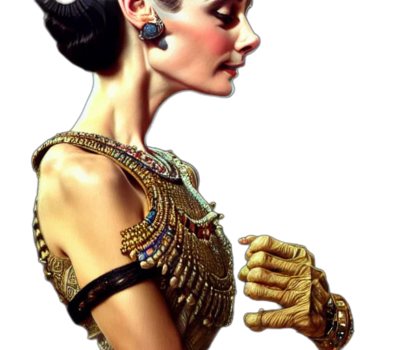 jewelry, crown, staff, robot transparent PNG cut-out
