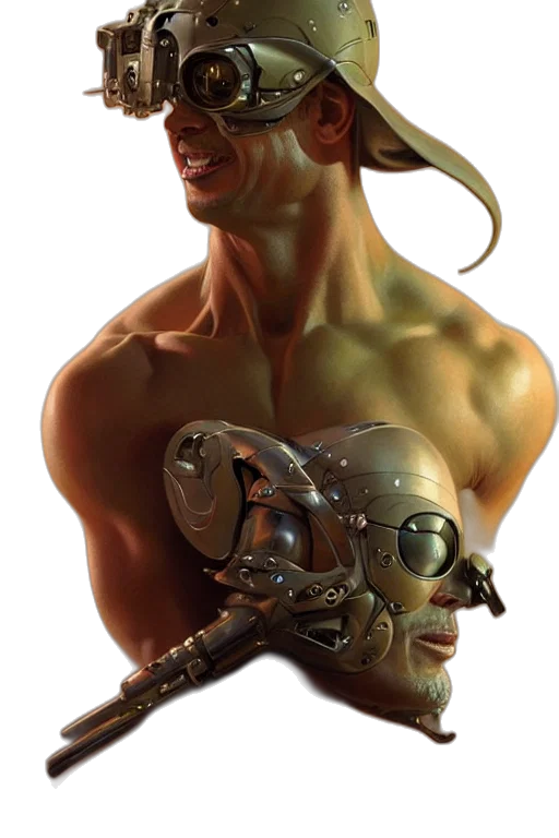 mask, robot, face, creature transparent PNG cut-out