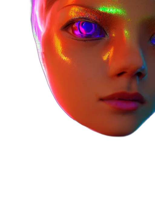 mask, face, robot, crown transparent PNG cut-out