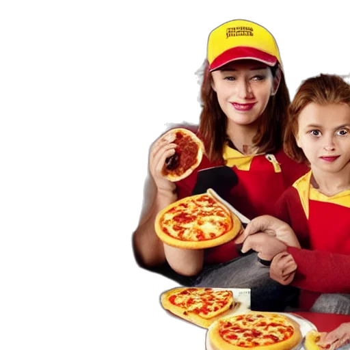food, photorealistic, mcdonalds, pizza transparent PNG cut-out