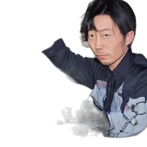 jacket, staff, robot, face transparent PNG cut-out