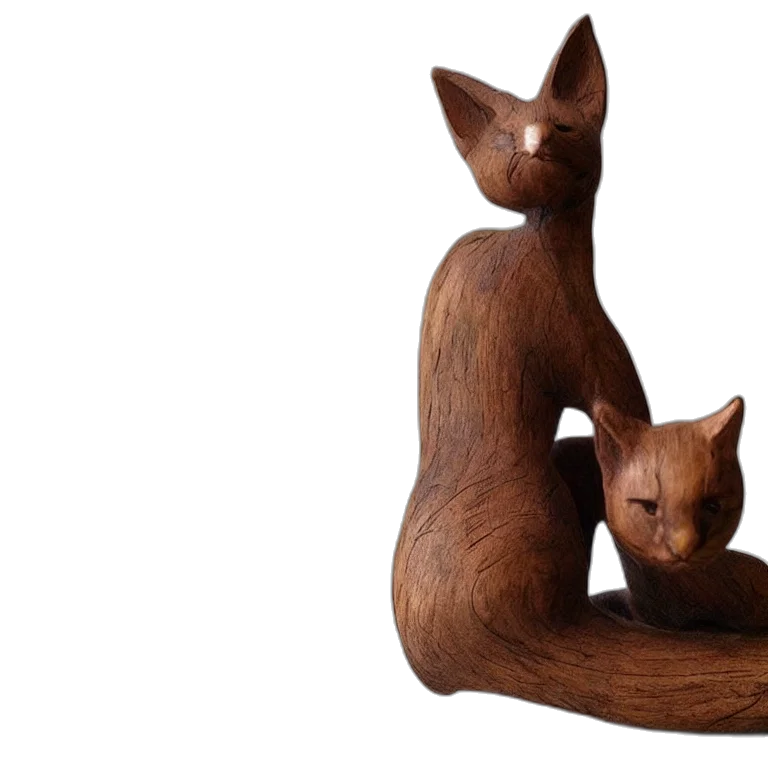 furniture, 3d render, realistic, wooden transparent PNG cut-out